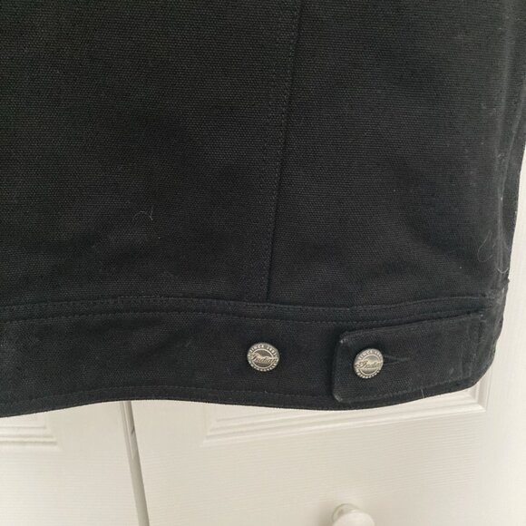 Indian Motorcycle Men's Heavy Canvas Vest Black Medium Button Up (Ex. Cond.) - Picture 14 of 15